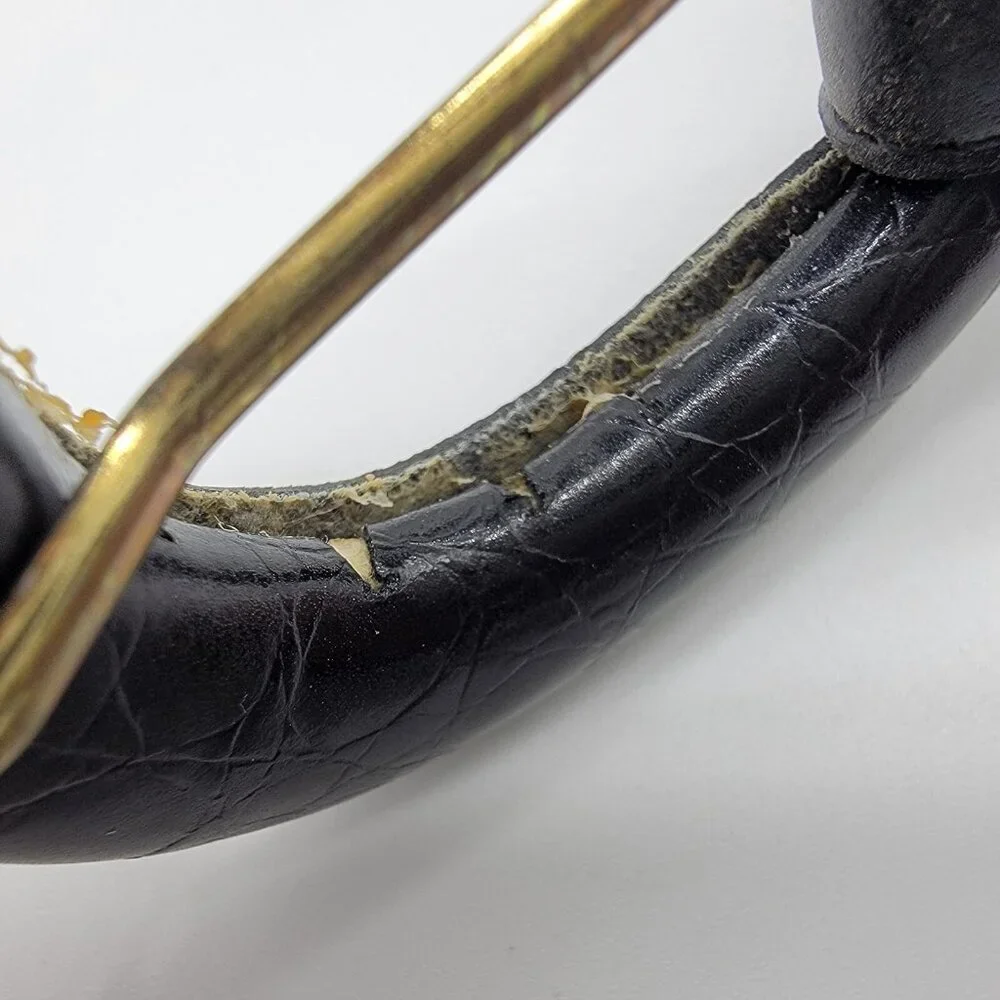 Vintage Peter‎ Nygard Belt Faux Leather Black Belt